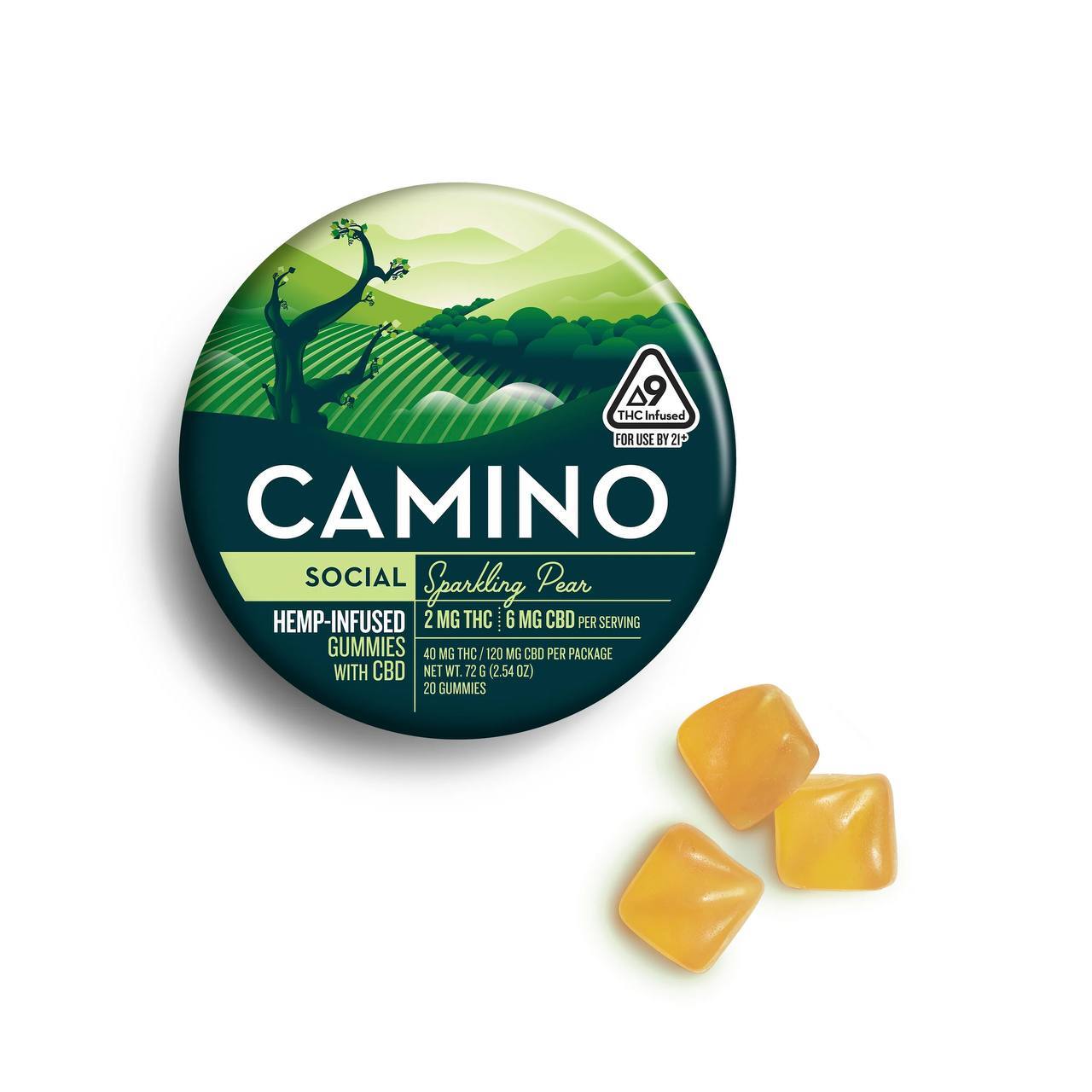 Camino Gummies – Sparkling Pear